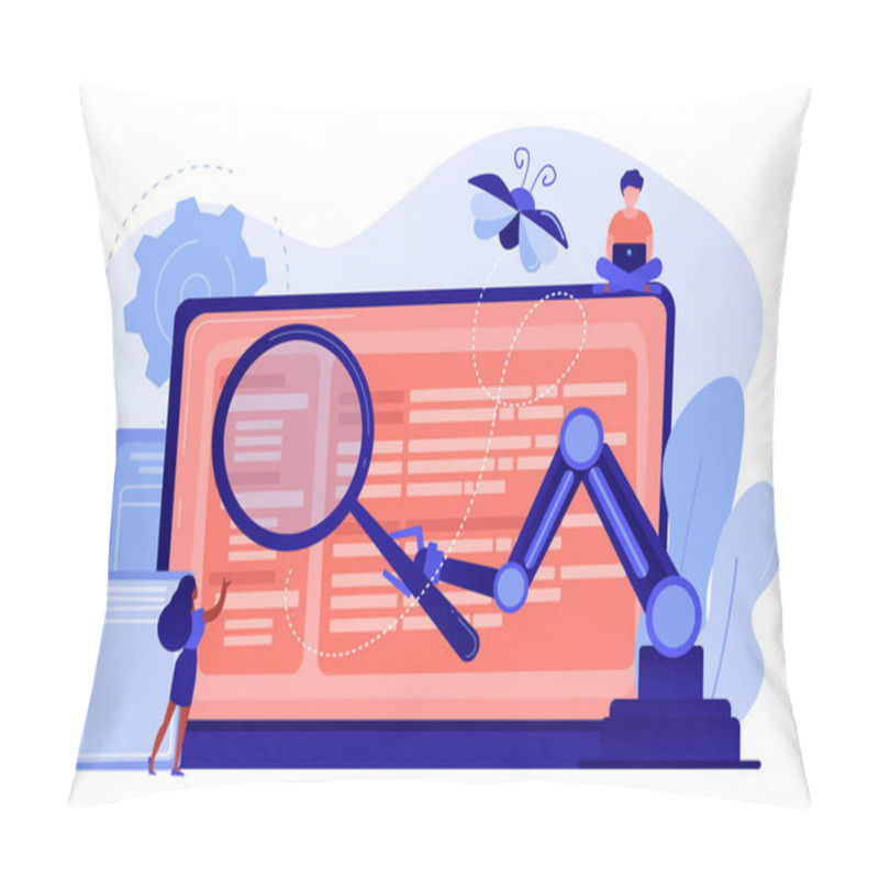 Personality  Automated Testing Concept Vector Illustration. Pillow Covers