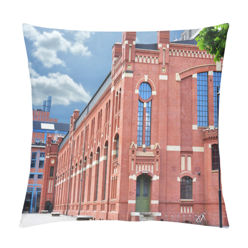 Personality  Old Buildings Of CHP In Lodz After Revitalization Pillow Covers