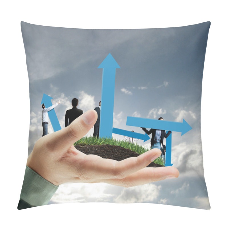 Personality  Business Graph In Hand Pillow Covers