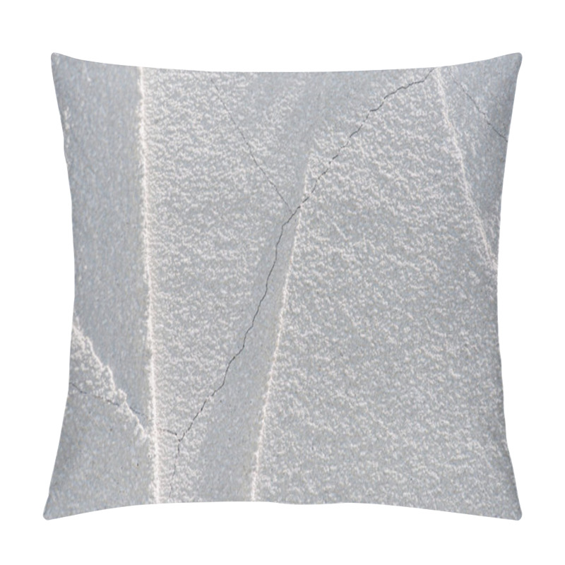 Personality  Full Frame Image Of Cracked White Wall Background  Pillow Covers