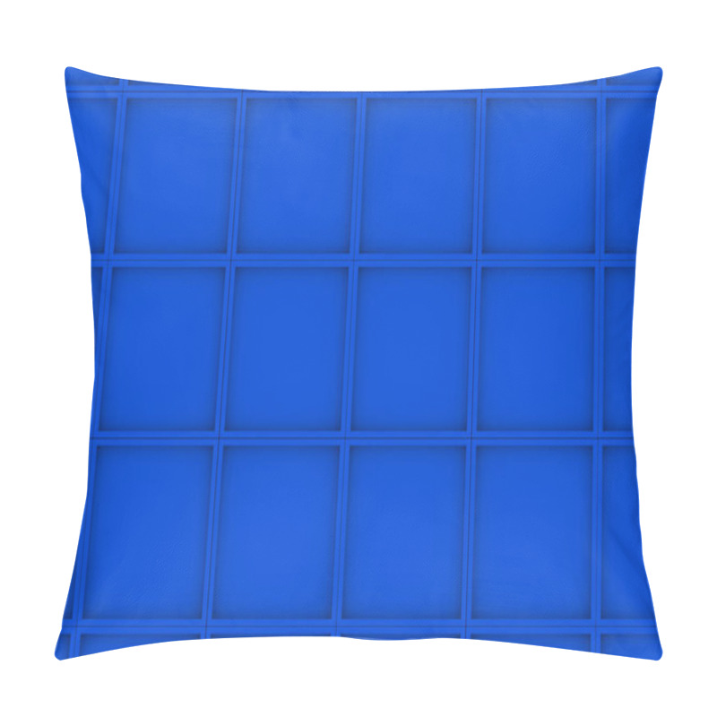 Personality  Wall Of Rectangle Tiles With Diagonal Elements Pillow Covers