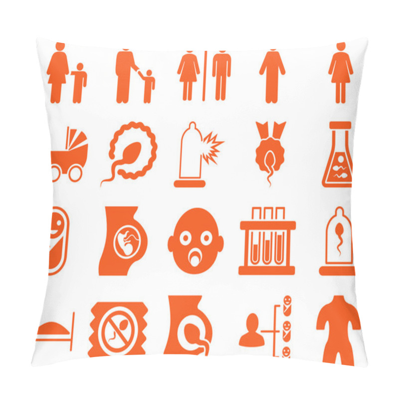 Personality  Medical Icon Set Pillow Covers