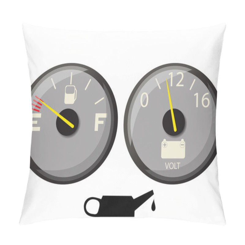 Personality  Fuel Gauge Pillow Covers