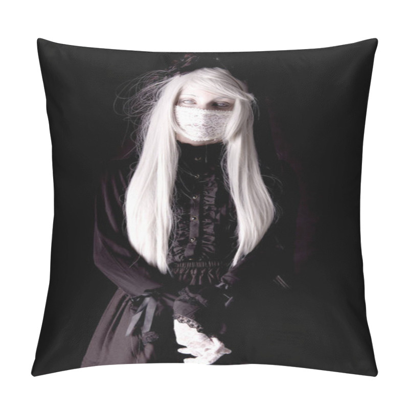 Personality  Creepy Human Doll Isolated On A Dark Background Pillow Covers