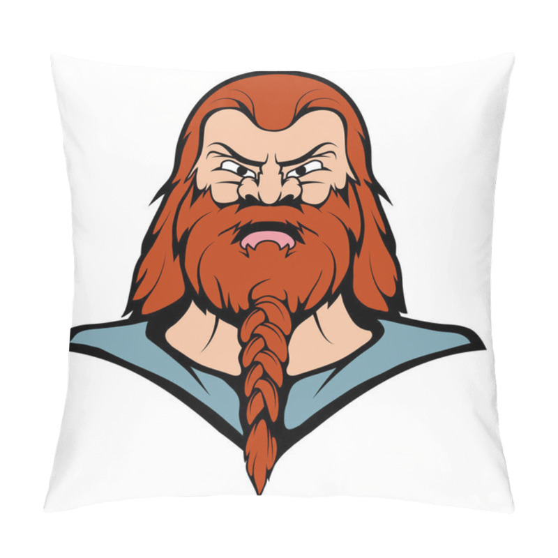 Personality  Viking Mascot Graphic, Viking Head Suitable As Logo For Team Mascot, Vector Graphic To Design Pillow Covers