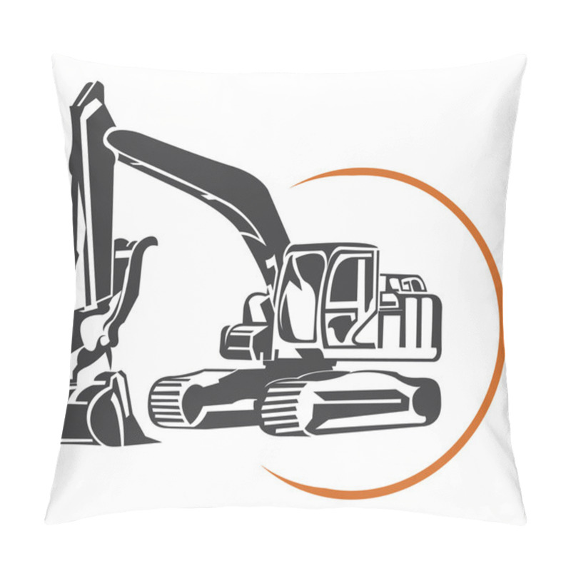 Personality  Escavator Pillow Covers