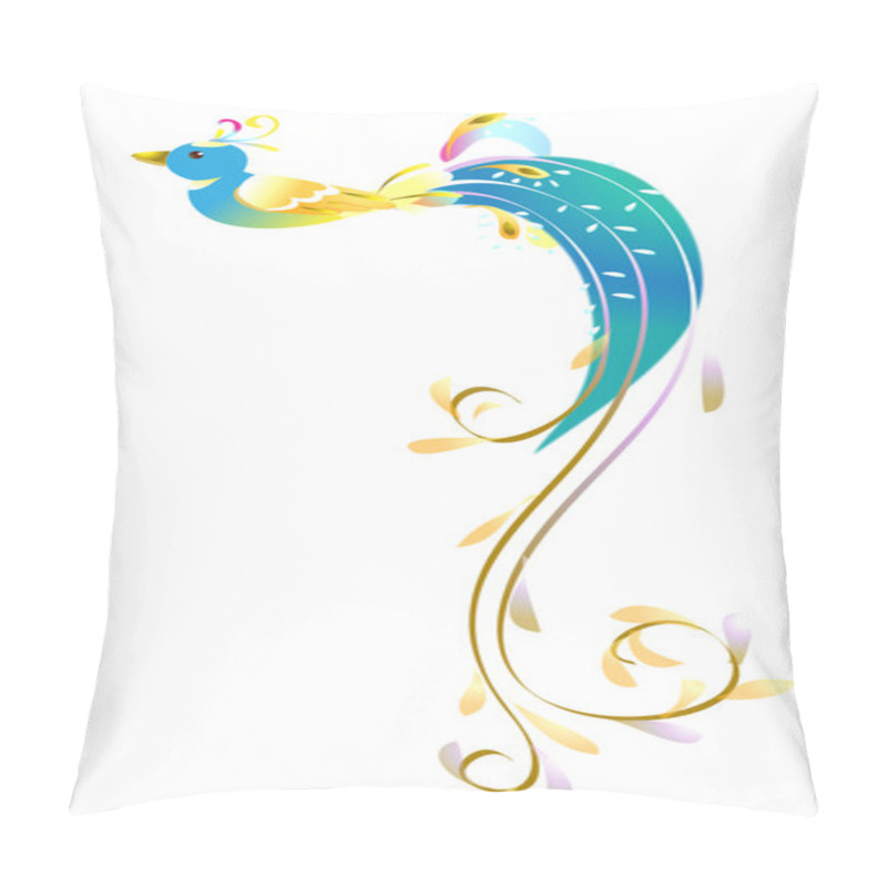 Personality  Bird With Gorgeous Feathers Pillow Covers