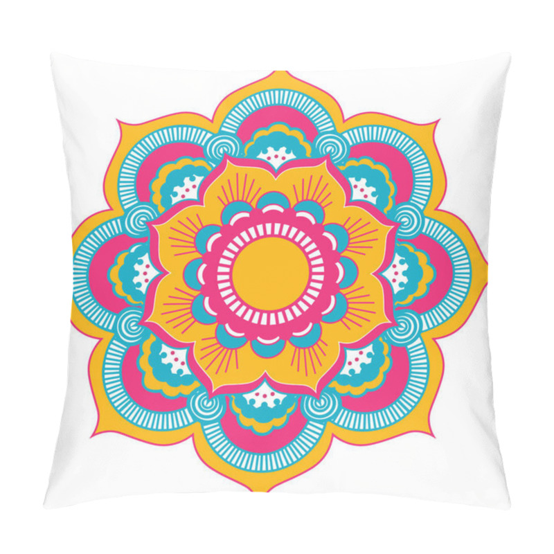 Personality  Vector Hand Drawn Doodle Mandala. Ethnic Mandala. Oriental Pattern, Vector Illustration. Islam, Arabic, Indian, Turkish, Pakistan, Chinese, Ottoman Motifs Pillow Covers