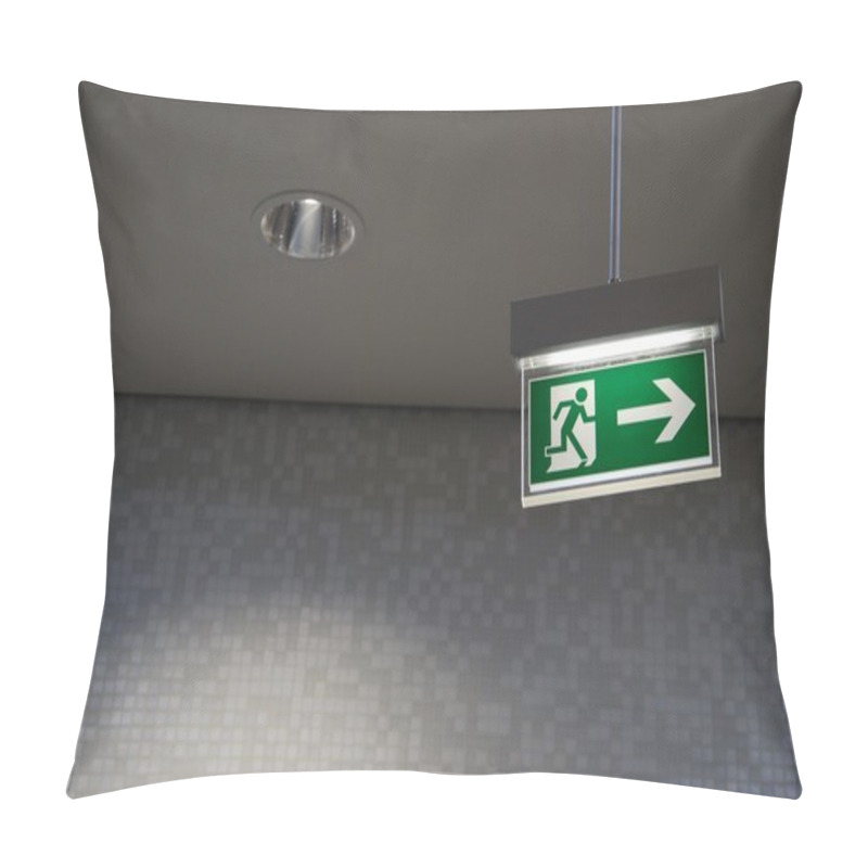 Personality  Emergency Exit Sign Pillow Covers