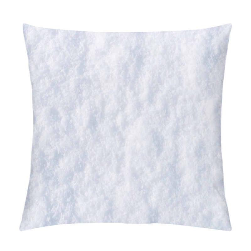 Personality  Snow Texture, Top View Of The Snow. Texture For Design. Snowy White Texture. Pillow Covers