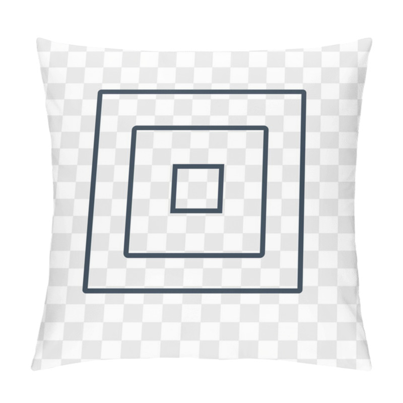 Personality  Square Icon In Trendy Design Style. Square Icon Isolated On Transparent Background. Square Vector Icon Simple And Modern Flat Symbol For Web Site, Mobile, Logo, App, UI. Square Icon Vector Illustration, EPS10. Pillow Covers