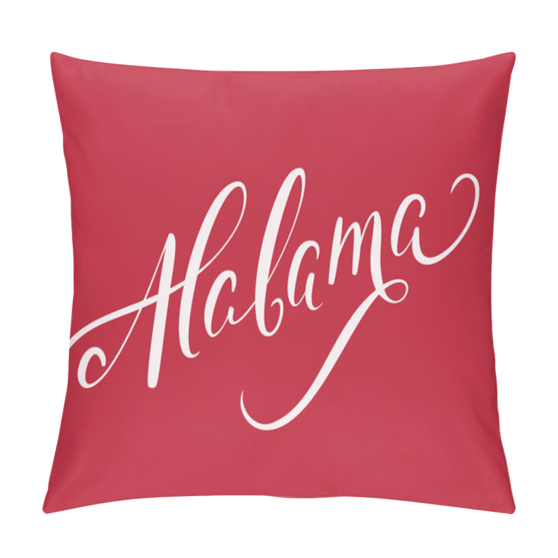 Personality  Alabama State. Lettering Pillow Covers