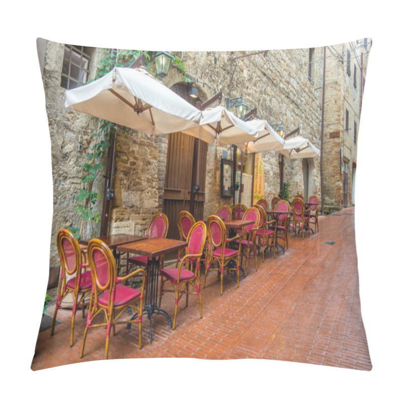 Personality  Alley In San Gimignano Tuscany Italy Pillow Covers