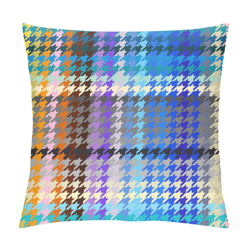 Personality  Classic Hounds-tooth Pattern In Abstract Style. Pillow Covers