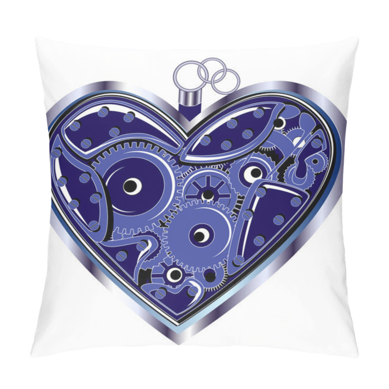 Personality  Mechanical Valentine Heart Pillow Covers