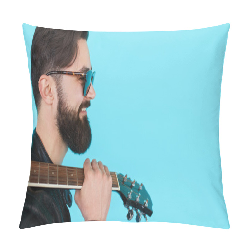 Personality  Portrait Of Handsome Male Pillow Covers