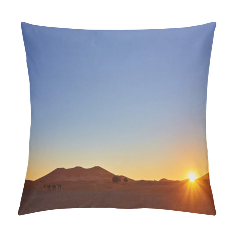 Personality  Beautiful Sunset In The Sahara Desert. Pillow Covers