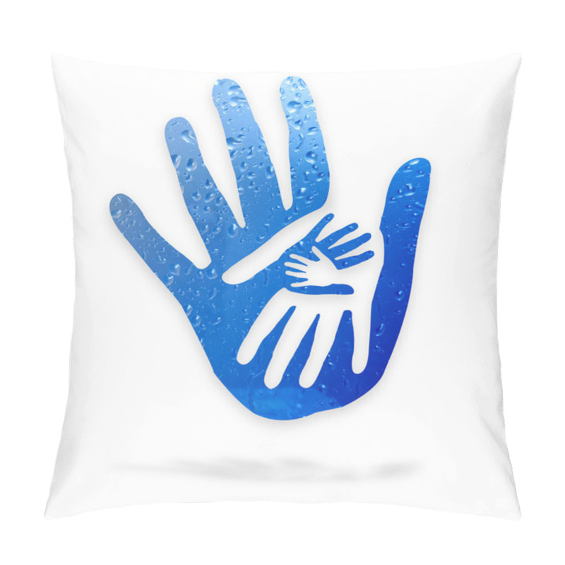 Personality  Hands In The Water - Logo Pillow Covers