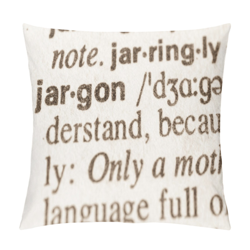 Personality  Dictionary Definition Of Word Jargon Pillow Covers