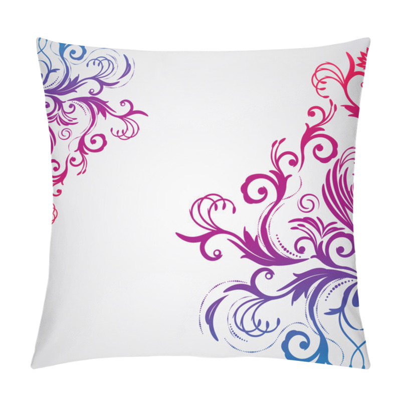 Personality  Abstract Floral Background With Oriental Flowers. Pillow Covers