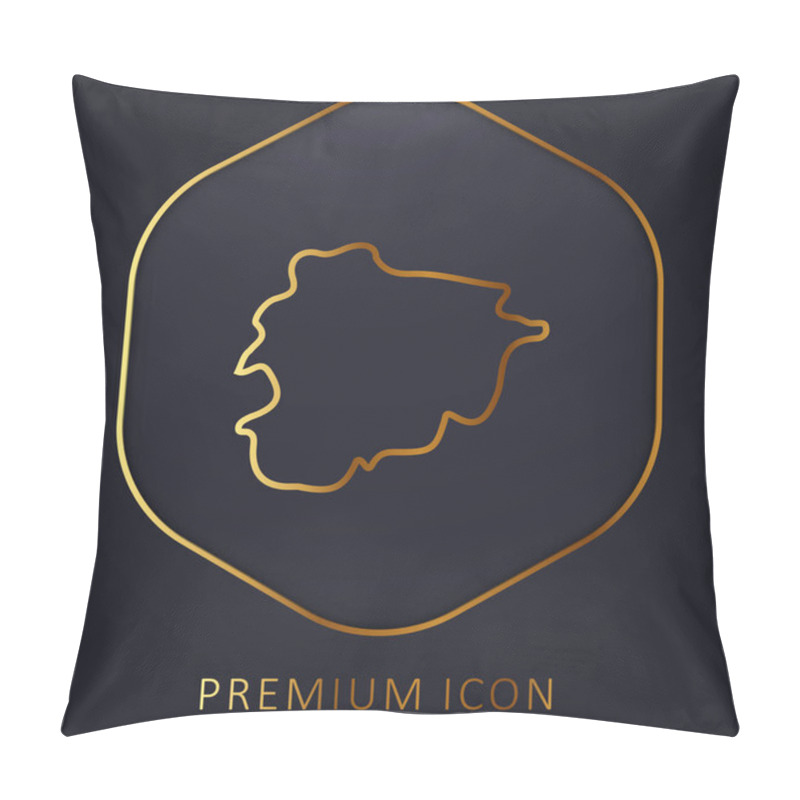 Personality  Andorra Golden Line Premium Logo Or Icon Pillow Covers