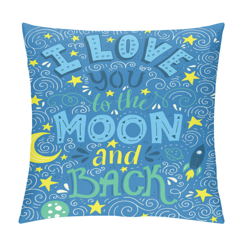 Personality  Love You To Moon And Back Pillow Covers