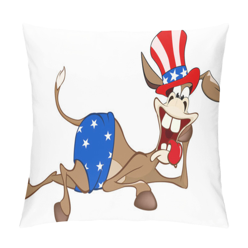 Personality  Cartoon American Donkey Pillow Covers