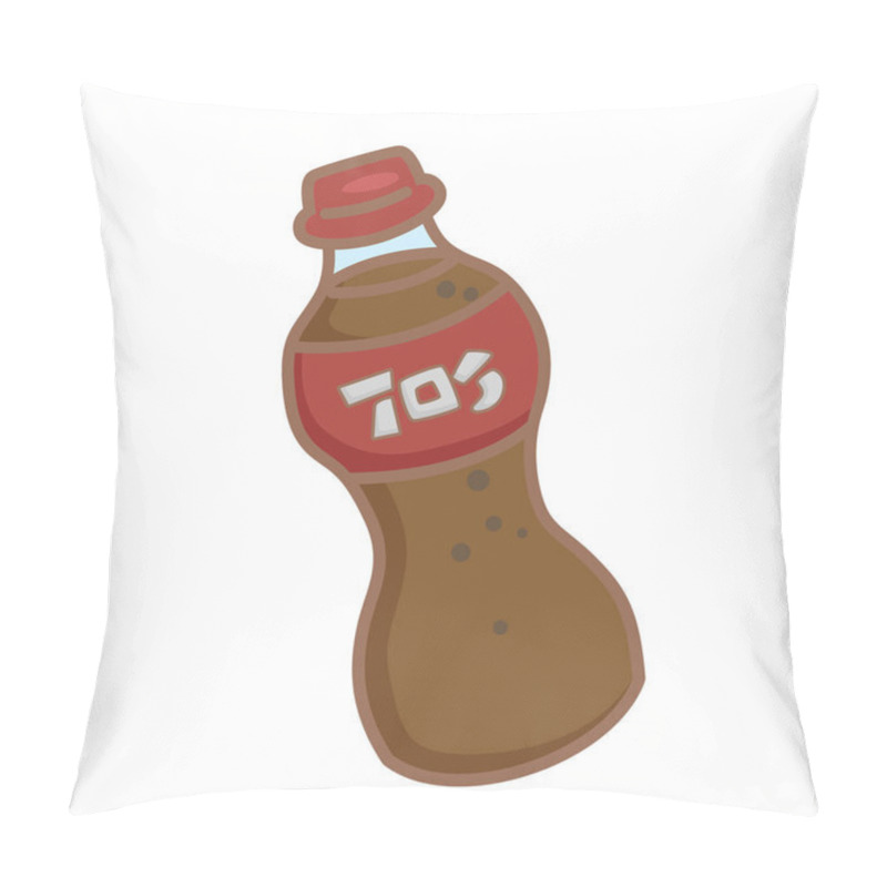 Personality  Bottle Soda Food Drink Cartoon Illustration Vector Clipart Sticker Decoration Background Pillow Covers