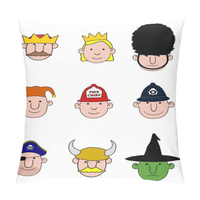 Personality  Cartoon Character Heads Pillow Covers