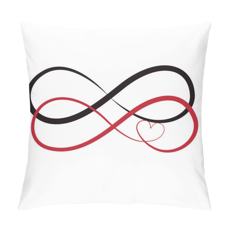 Personality  Elegant Infinity Sign, Vector Illustration Pillow Covers