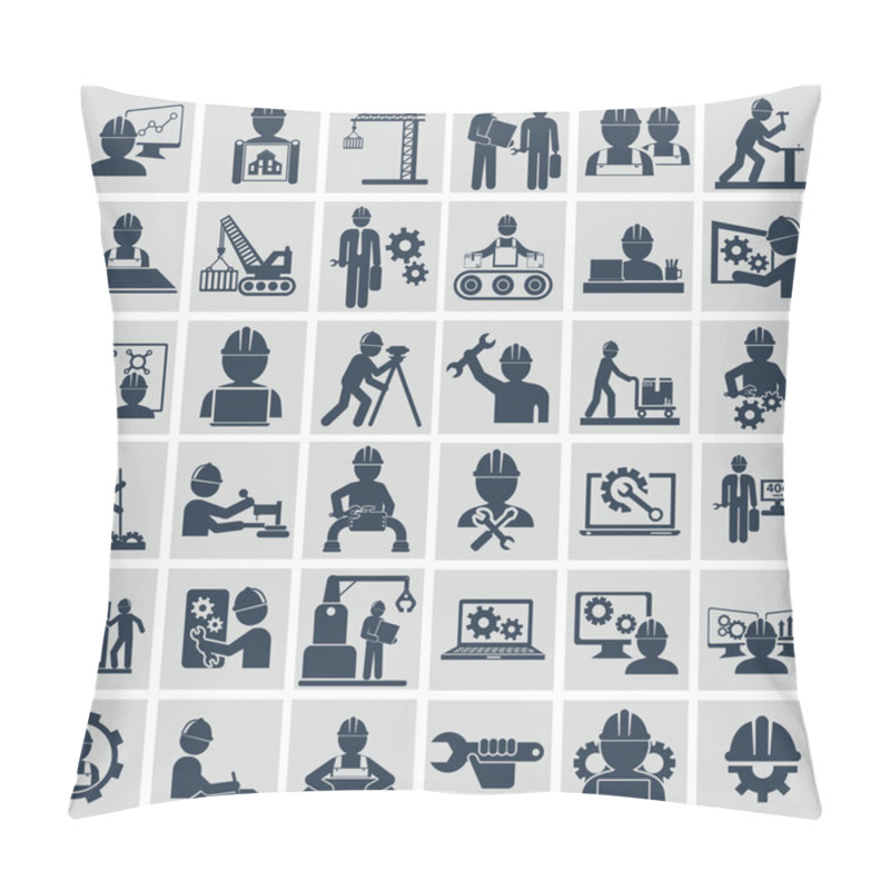 Personality  Engineer Construction Equipment Machine Operator Pillow Covers