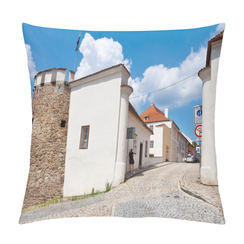 Personality  Gate And Medieval Fortification, Town Pisek, Czech Republic  Tow Pillow Covers