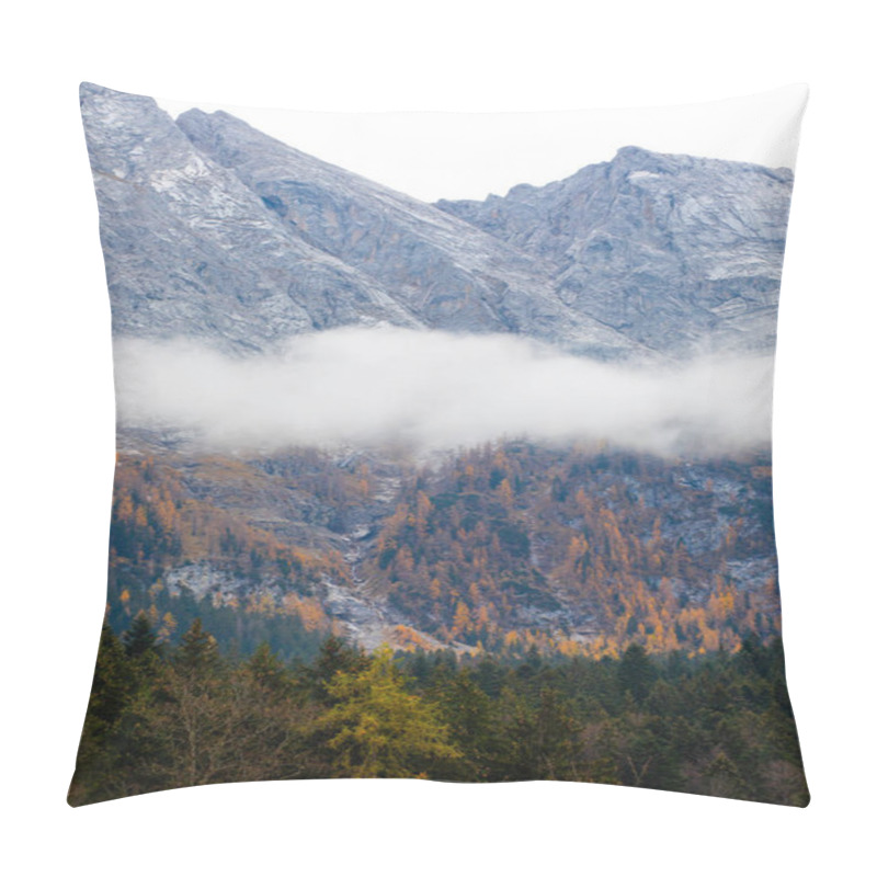 Personality  Scenic View Of Beautiful Majestic Mountains As Background Pillow Covers