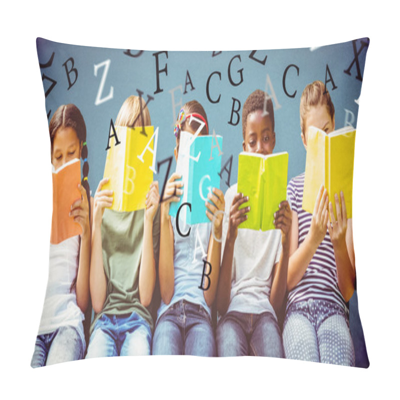 Personality  Children Reading Books At Park Pillow Covers