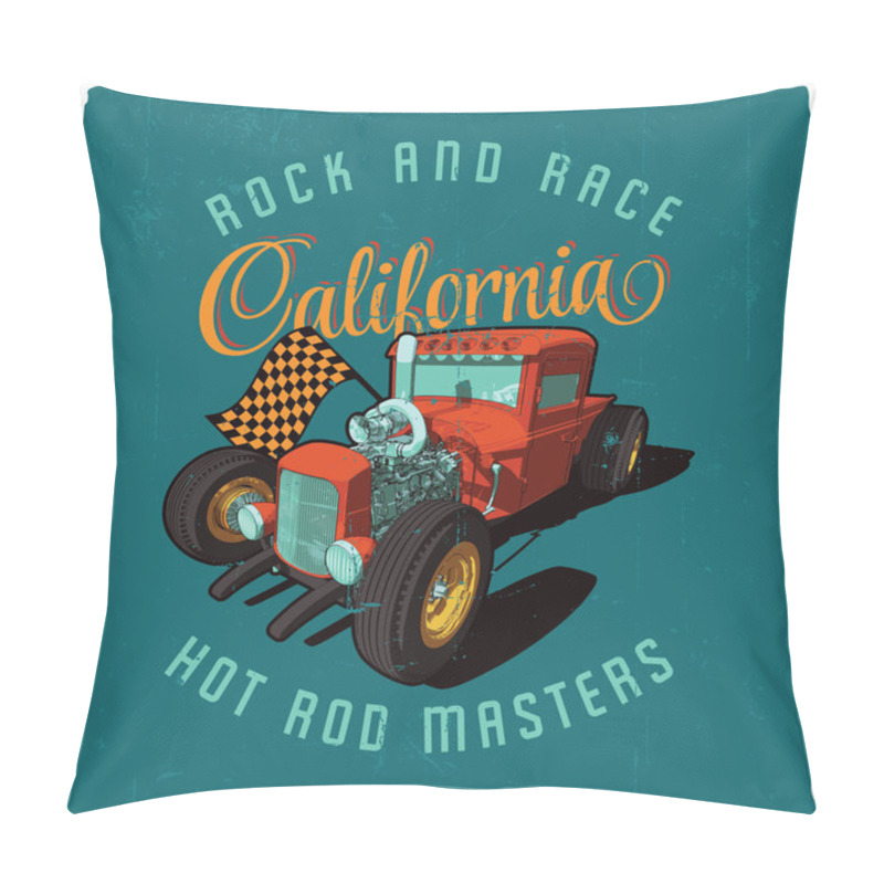 Personality  Rock And Race California Poster Pillow Covers