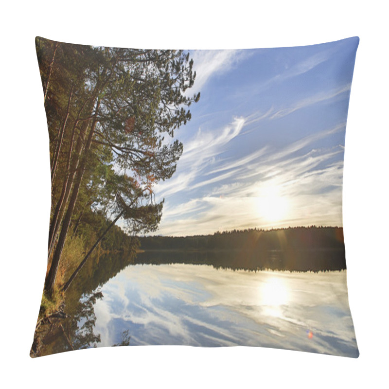 Personality  HDR Capture Of A Lake In Bavaria In Autumn Pillow Covers