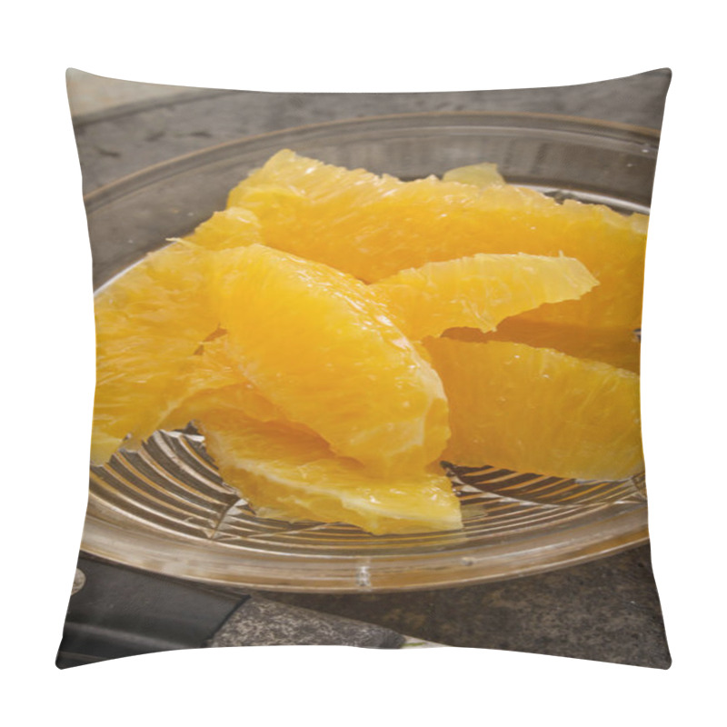 Personality  Preparing Fresh Tasty Oranges Pillow Covers