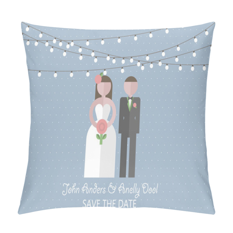 Personality  Wedding Invitation Card Pillow Covers