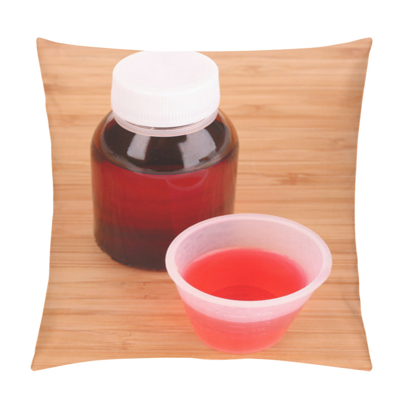 Personality  Cough Medicine Bottle With Poured Dose Pillow Covers