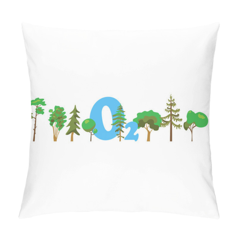 Personality  Cartoon Image Of Photosynthesis Trees Pillow Covers