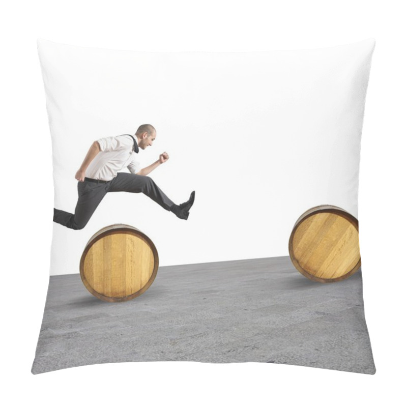 Personality  Obstacles For Businessman Pillow Covers