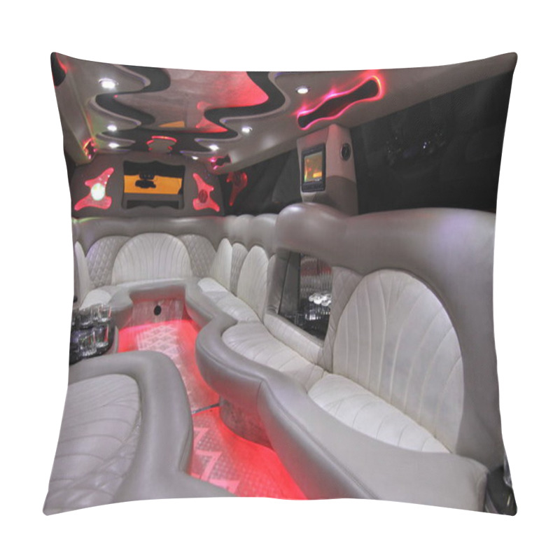 Personality  Interior Of The Car With Lighting Pillow Covers