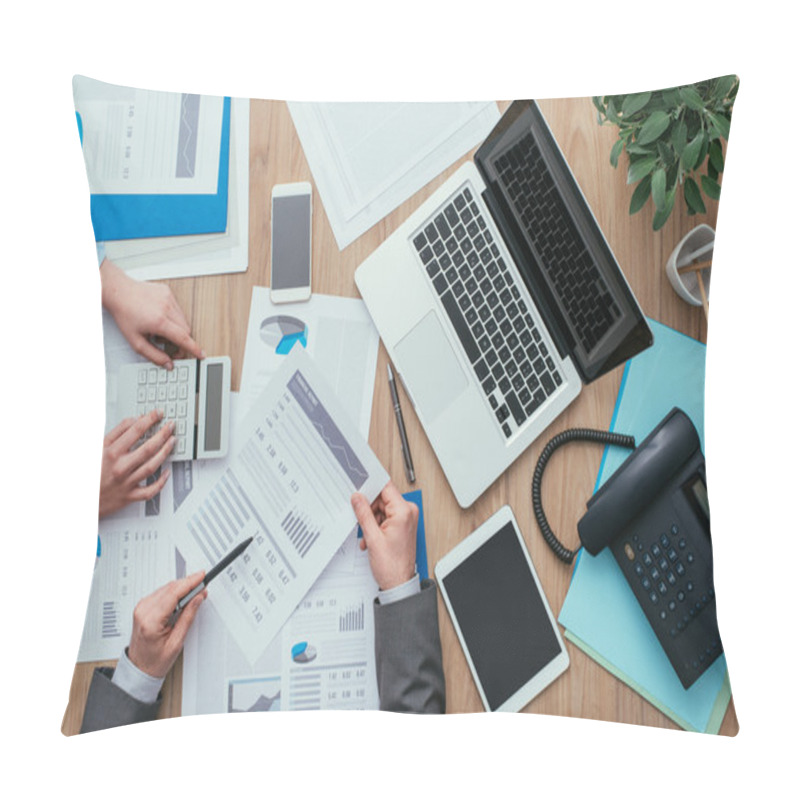 Personality  Business Team At Work Pillow Covers