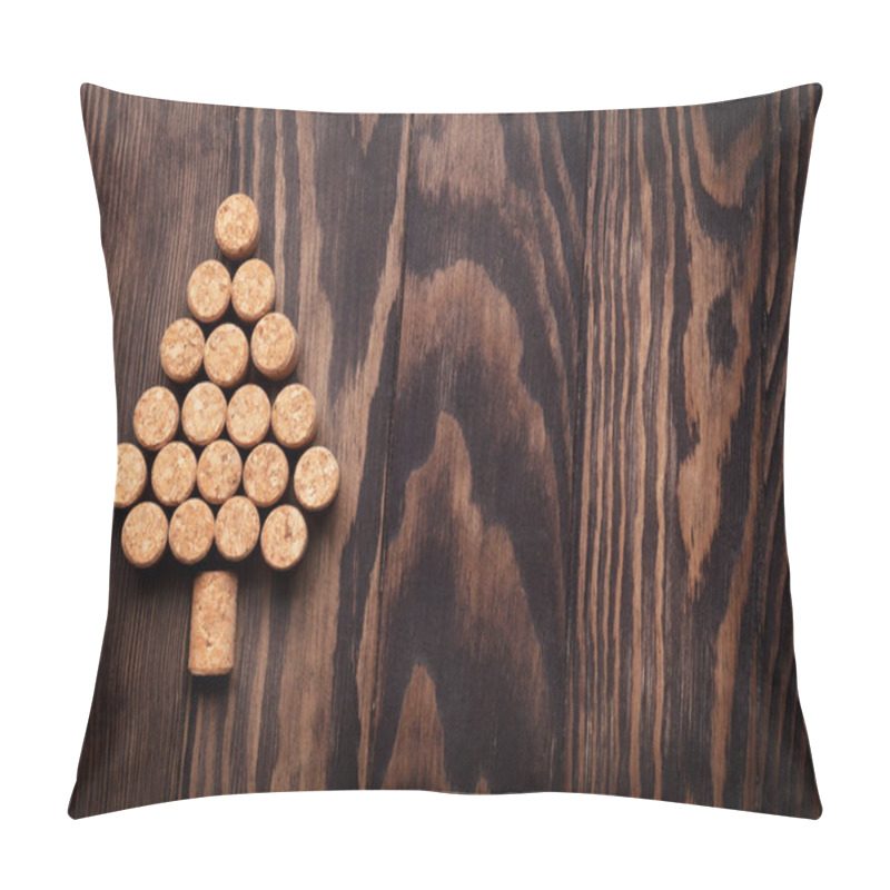 Personality  Wine Corks Shaped Christmas Tree Pillow Covers