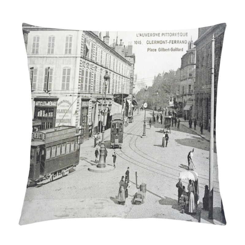 Personality  Old Postcard Of Clermont-Ferrand Pillow Covers