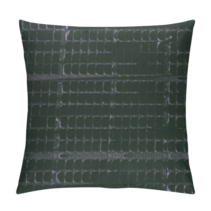 Personality  Top View Of Industrial Black Plastic Grid For Background Pillow Covers