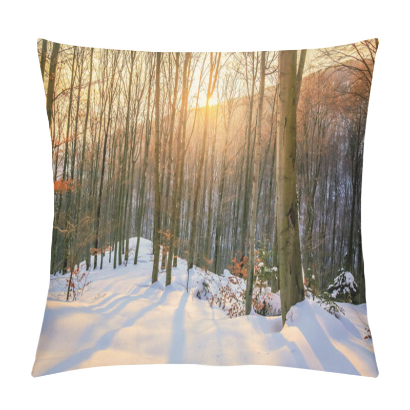 Personality  Winter In The Forest Pillow Covers