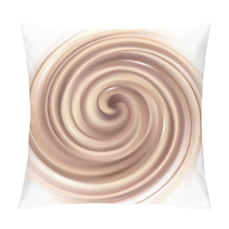 Personality  Vector Background Of Swirling Chocolate Texture  Pillow Covers