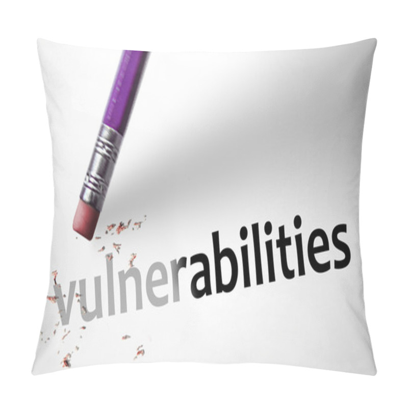 Personality  Eraser Deleting The Word Vulnerabilities Pillow Covers