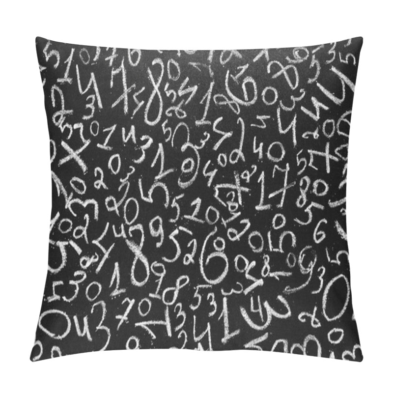 Personality  Background Of Numbers. From Zero To Nine. Background With Numbers. Numbers Texture Pillow Covers